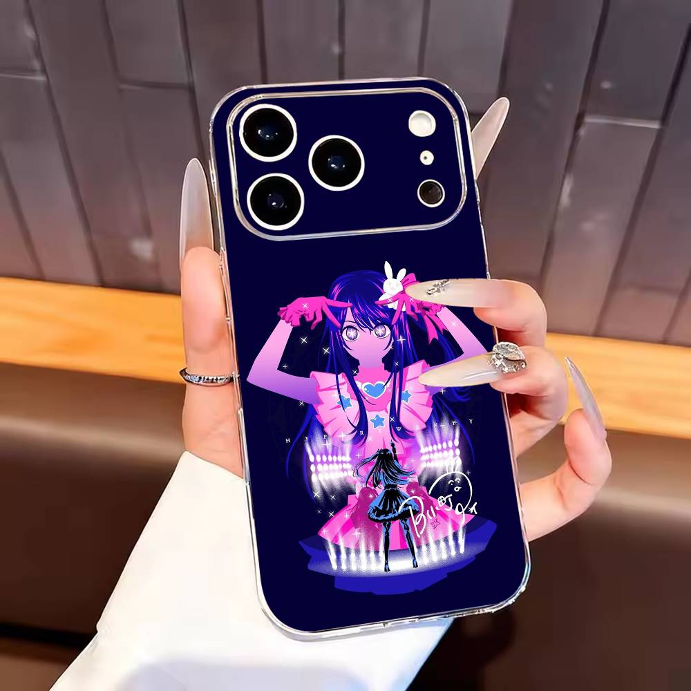 

Oshi No Ko A-Anime C-Cute Phone Case For iPhone17,16,15,14,13,12,11 Plus,Pro Max Soft Transparent Cover iPhone16