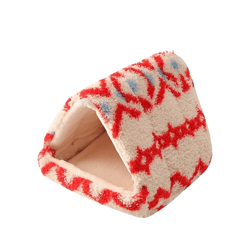 Thickened Warm Parrot Hammock Cave Cold-proof Pet Cotton Hut Winter Hamster Nest Cage Accessories