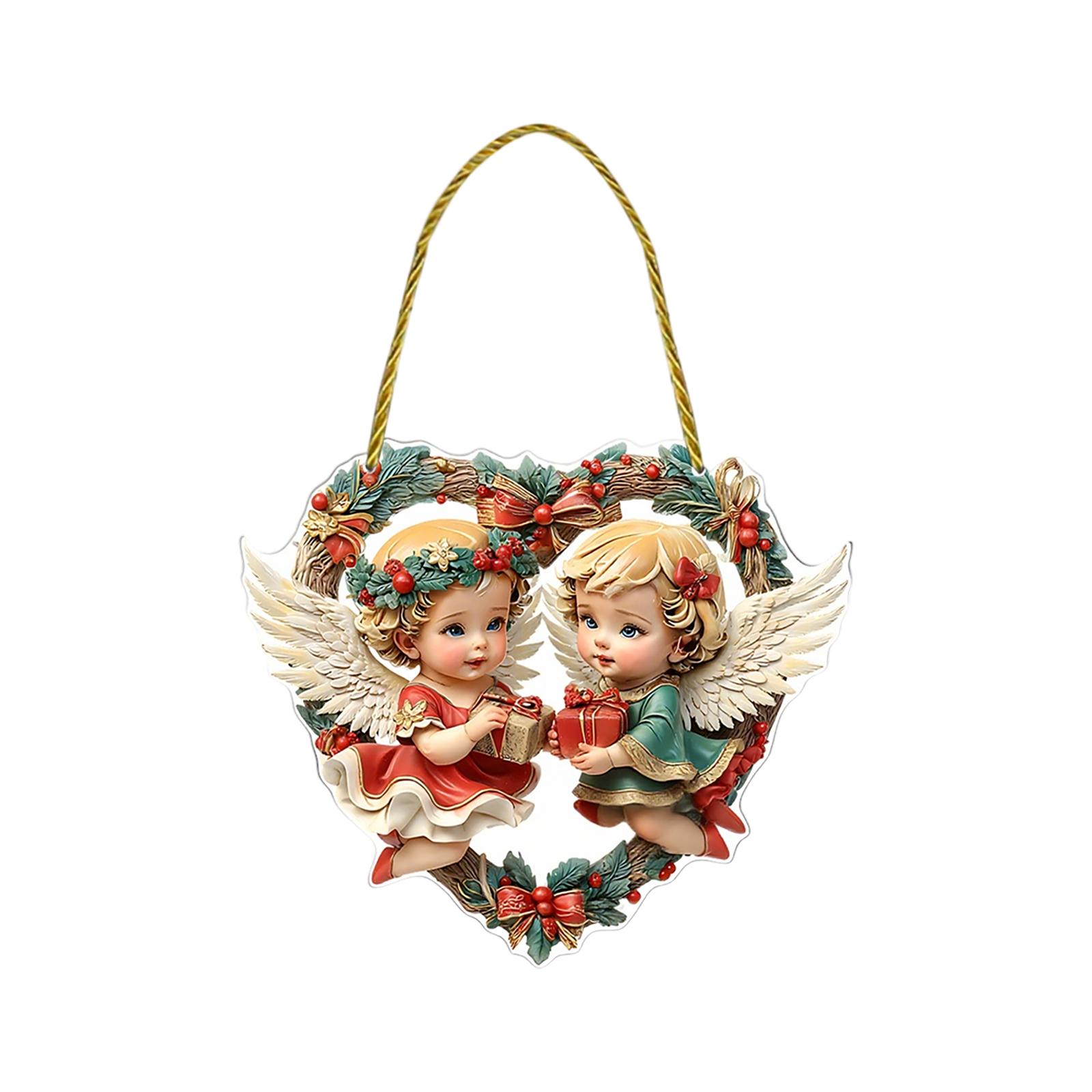 

2D Акриловые Рождественские Садовые Украшения для Дверей и Окон, Праздничные Украшения One Size