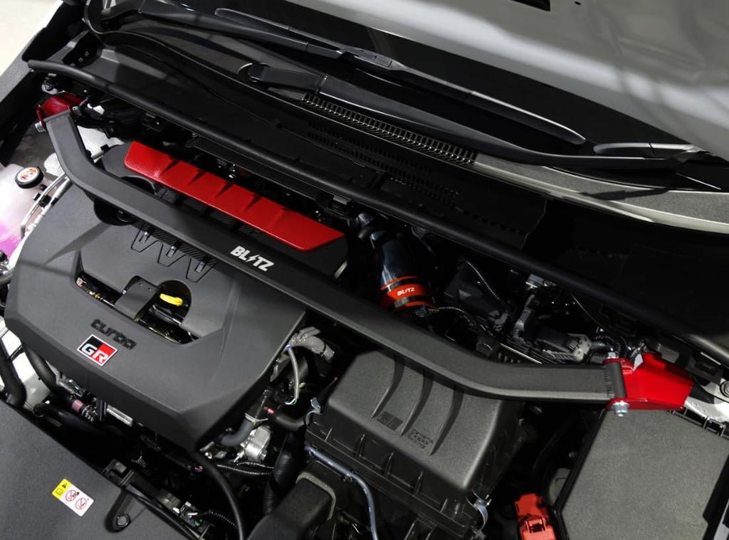 BLITZ Strut Tower Bar for GR Corolla Corolla Cross Hybrid (Front) Corolla, Sport, (NRE210H/NRE214H/ZWE211H/ZVG11/GZEA14H) (Product Number 96116)