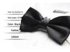 Solid Color Formal Wedding Bow Tie for Men - Customizable Logo and Multi-Color Options