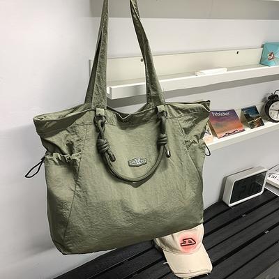 Neue Nylon gewaschen faltig Paar Tasche einfach und leicht Ausgehen Einkaufstasche lässig Dopamin Trend Schultertasche