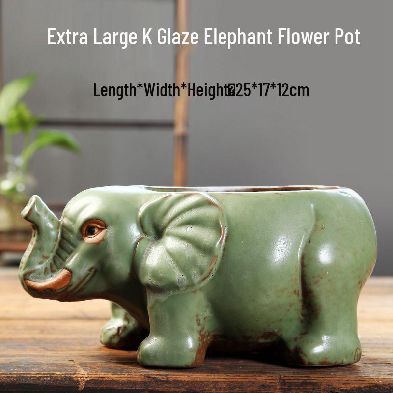 Creative Cartoon Frog and Bird Ceramic Plant Pot – Unique Gardening Decor