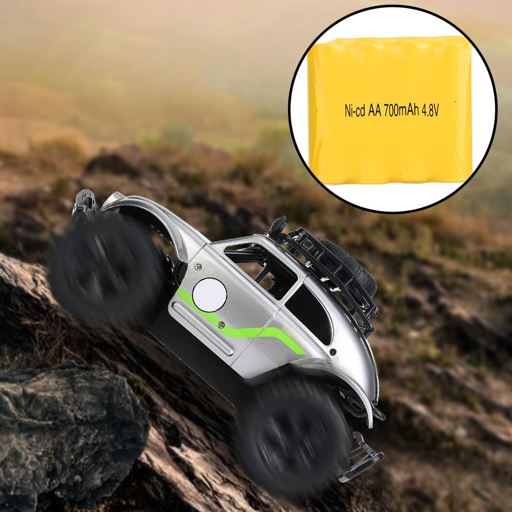 2.4G Portable DIY Alloy Vehicle Remote Control RC Car Model Gift KidsToySilver