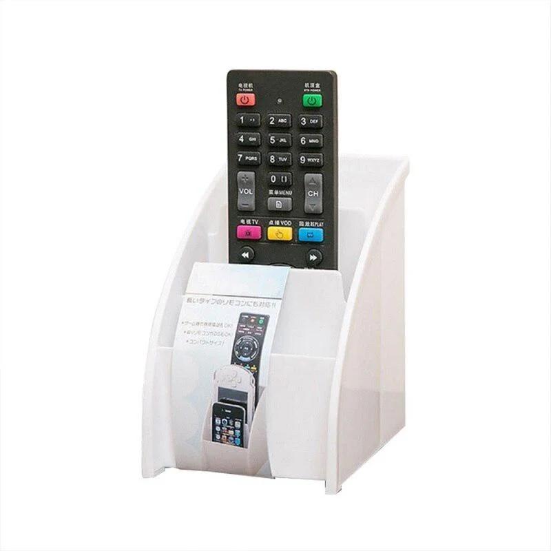 

Держатель для хранения пульта дистанционного управления, настольный чехол, органайзер, подставка для мобильного телефона, домашний декор белый