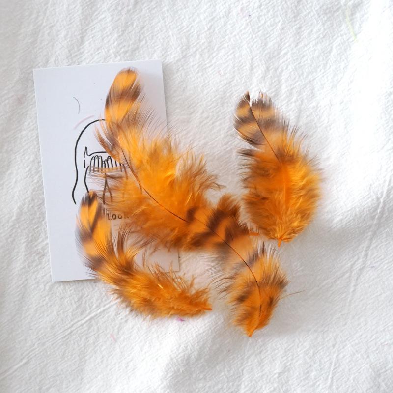 50 ks Barevná modrá a bílá dámská pírka, Vlasové doplňky, Kočičí tyčka DIY Ručně vyráběné materiály, Ozdobné doplňky k tanečním oděvům