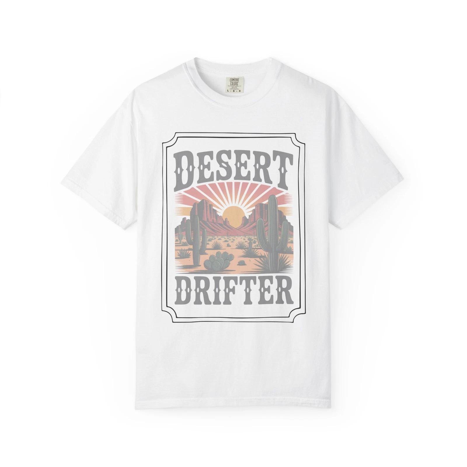 Sunrise Desert Drifter Unisex T-shirt, Desert Vibes Tshirt, Nature Lover Tee, L