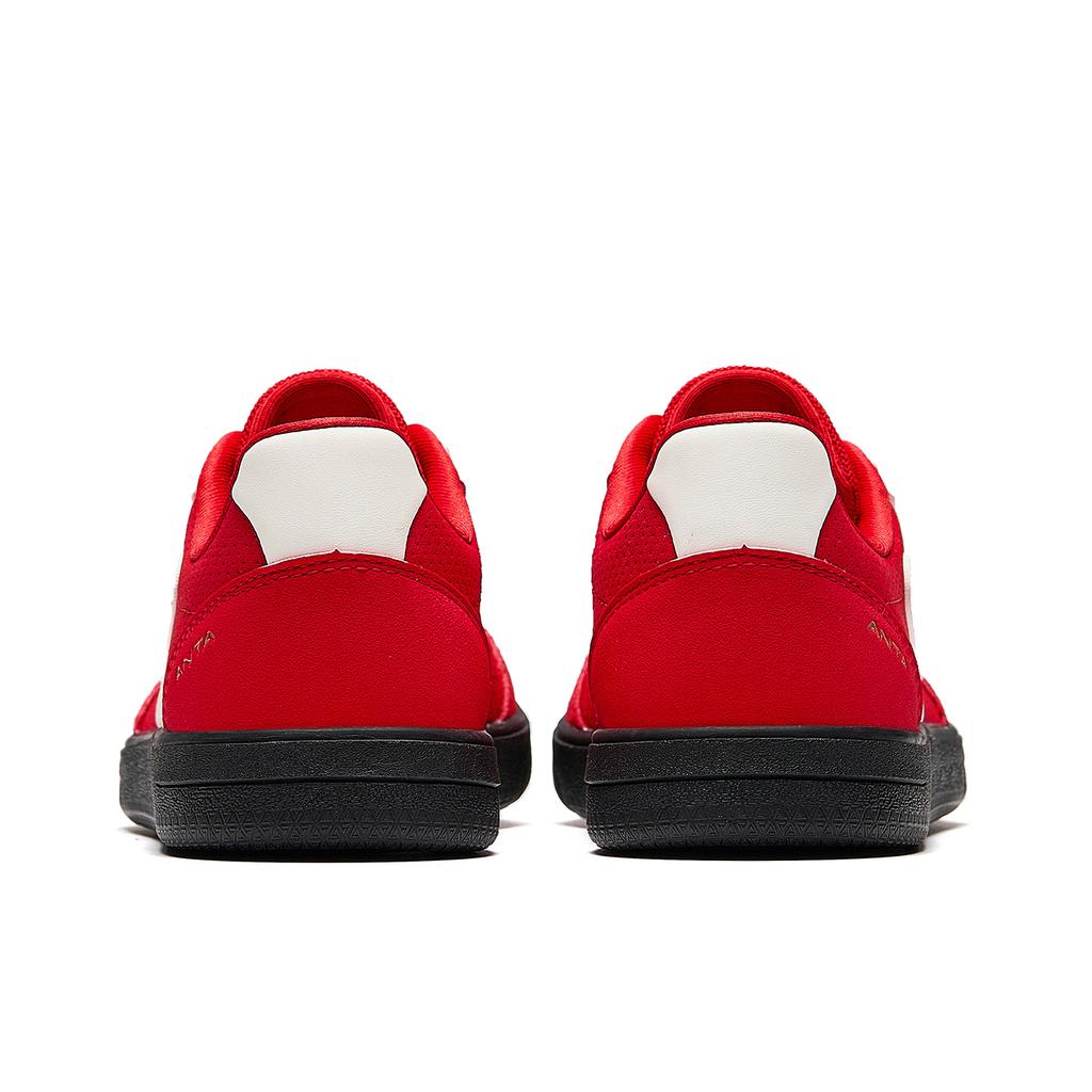 Anta Manchester Dance Slip Resistant Abrasion Resistant Low top Skateboard Shoes Women's Red White 922618009-7