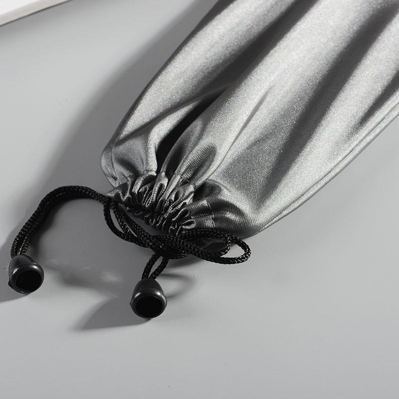 Waterproof Power Bank & Phone Storage Bag with Stretch Nylon and Flannel Compartments, Includes Selfie Stick Holder.