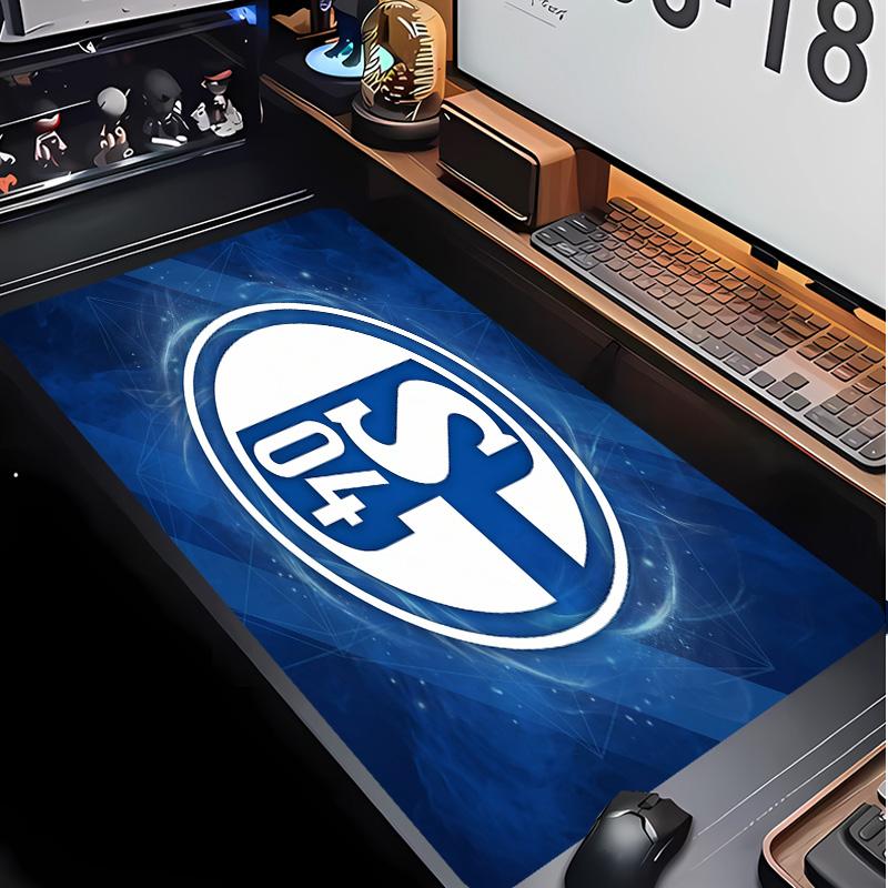 Tappetino per Mouse con Motivo Calcio Schalke 04 Non?Tappetino Mouse da Gioco Antiscivolo con Base in Gomma per Scrivania Ufficio Casa