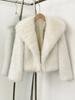 European and American autumn and winter new imitation fox fur coat women's short fashion fur coat coat