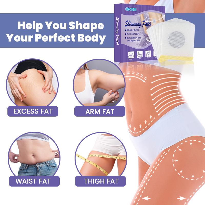 ERAYCEE Herbal Slimming & Shaping Patches - 30 Pack for Belly & Thighs