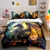 Dragon with Stained Glass. Bedding Sets Duvet Cover Sets Duvet Covers Pillowcases(1 * Duvet Cover 2 * Pillowcases Without Duvet Insert)
