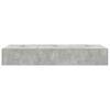 Storage Bed Frame Concrete Grey 80 x 200 cm Particleboard
