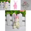 Niedliches 7,5 cm großes Mini-Kaninchen-Plüschtier, perfekt als Hochzeitsgeschenk oder Mitbringsel.