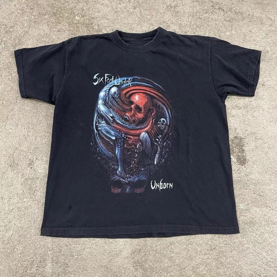 

Six Feet Under Unborn European Tour Cotton Black Unisex S-234XL T-Shirt BT561 Unisex T-Shirt XXXXL