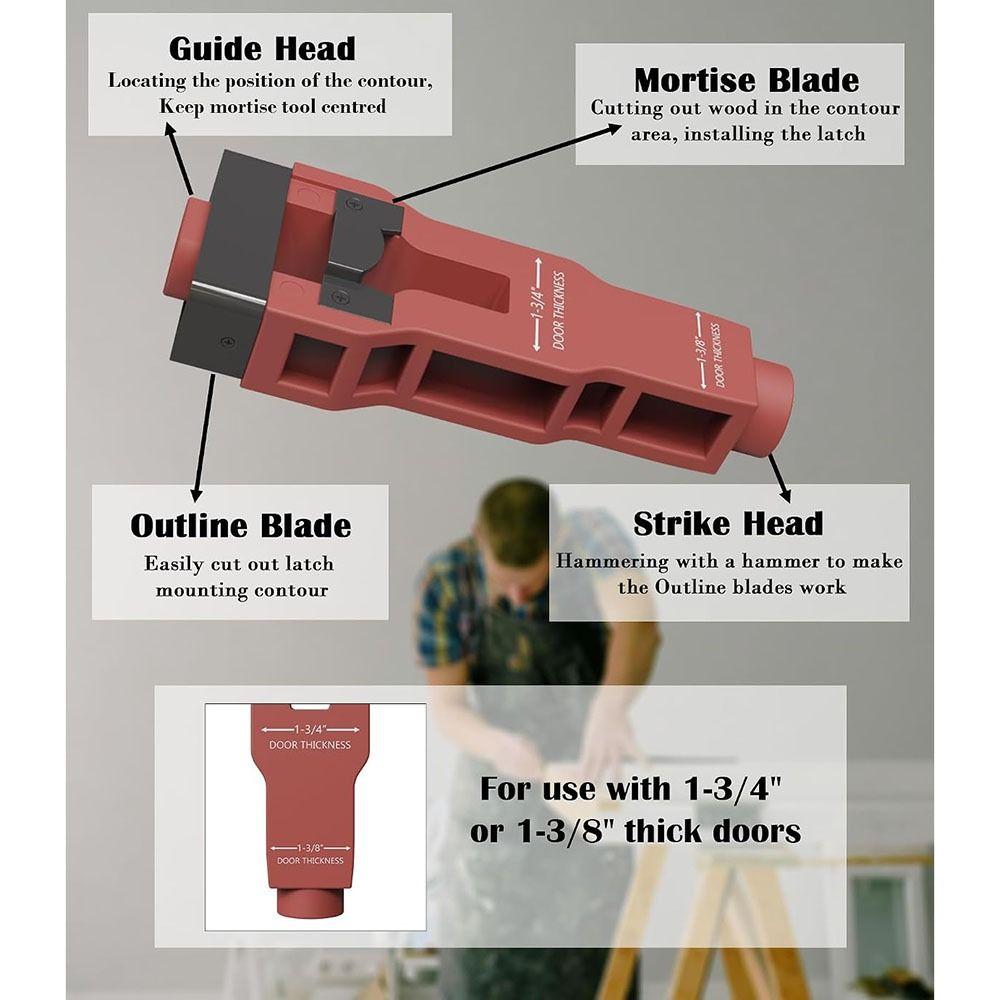 Heavy Duty Mortise Tool Installation Kit Precision Door Lock Mortise Tool Door Lock Installation