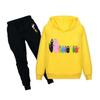 NUOVI Vestiti Sportivi Carini alla Moda per Bambini Felpe con Cappuccio Stampate Barbapapa + Set Pantaloni Tute Casual con Felpa con Cappuccio Tuta Adatta per Bambini e Bambine