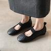 New women's casual single shoes non-slip soft sole comfortable sheepskin women's shoes low-top single shoes women's shallow mouth foot loafers