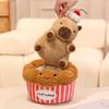 Dessert Pastry Capybara Plush Toy - Toast Bread Pillow for Kids' Birthday