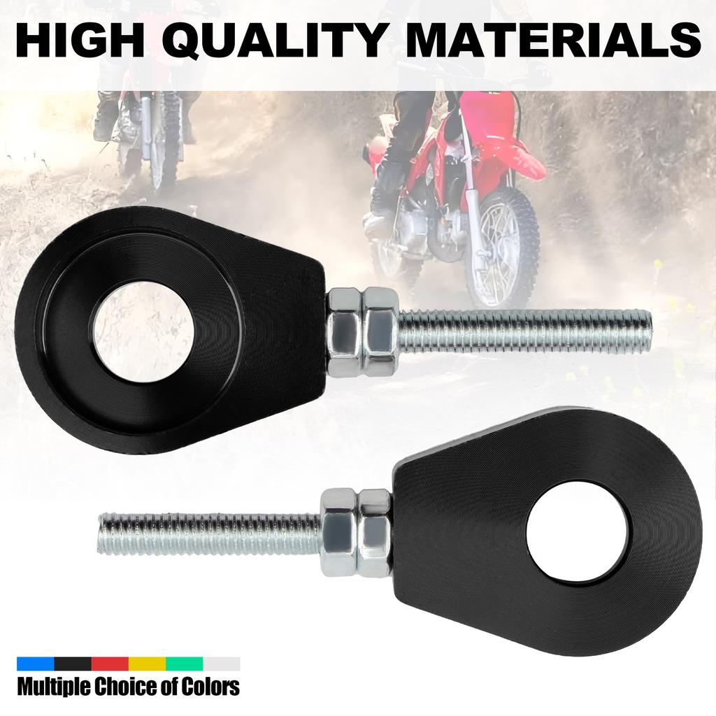12mm/15mm Motorcycle Rear Wheel Axle Hole Chain Tensioner Adjuster For Honda Yamaha DirtBike Enduro Motocross Modification Parts