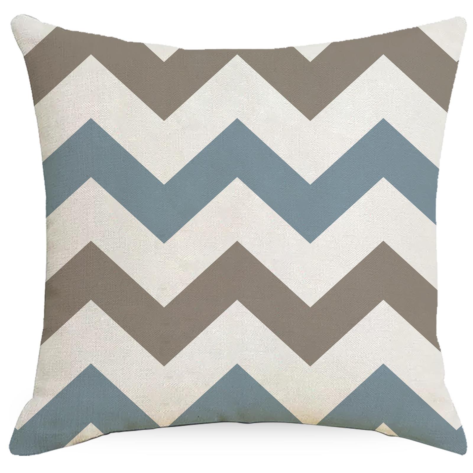 

Geometric Stripes Abstract Linen Pillow Case Living Room Sofa Home Decoration 45 * 45Cm