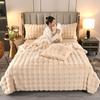 Luxury Soft Faux Fur Throw Blanket Fuzzy Plush Bedspread on the bed plaid sofa cover blankets and throws for living room bedroom