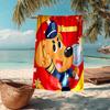 Custom Name Ultra-Soft Beach Towel with Sheriff Labrador Theme,Ideal for Pool - Camping, Diving - Perfect Travel Essential, Vibrant Beach Towel.
