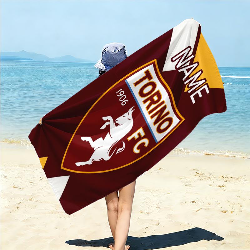Personalized Lion Crest Emblem Beach Towel Microfiber Beach Towel Thin Absorbent for Beach Swimming Yoga Bath Sports. 0910148