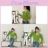 Ice Silk Wool Blend Sweater With V Neck And Princess Sleeves For Women