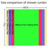 1pc Whimsical Floral and Starburst Shower Curtain - Vibrant Watercolor Design, Washable Polyester, Perfect for Modern Bathroom