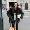 Tooling Large Fur Collar Down Cotton-padded Clothes Female Students Loose Thickened Cotton-padded Clothes Winter Pie Overcome Cotton-padded Jacket