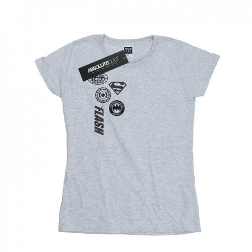 

DC Comics Womens/Ladies Justice League Icons Cluster Cotton T-Shirt білий