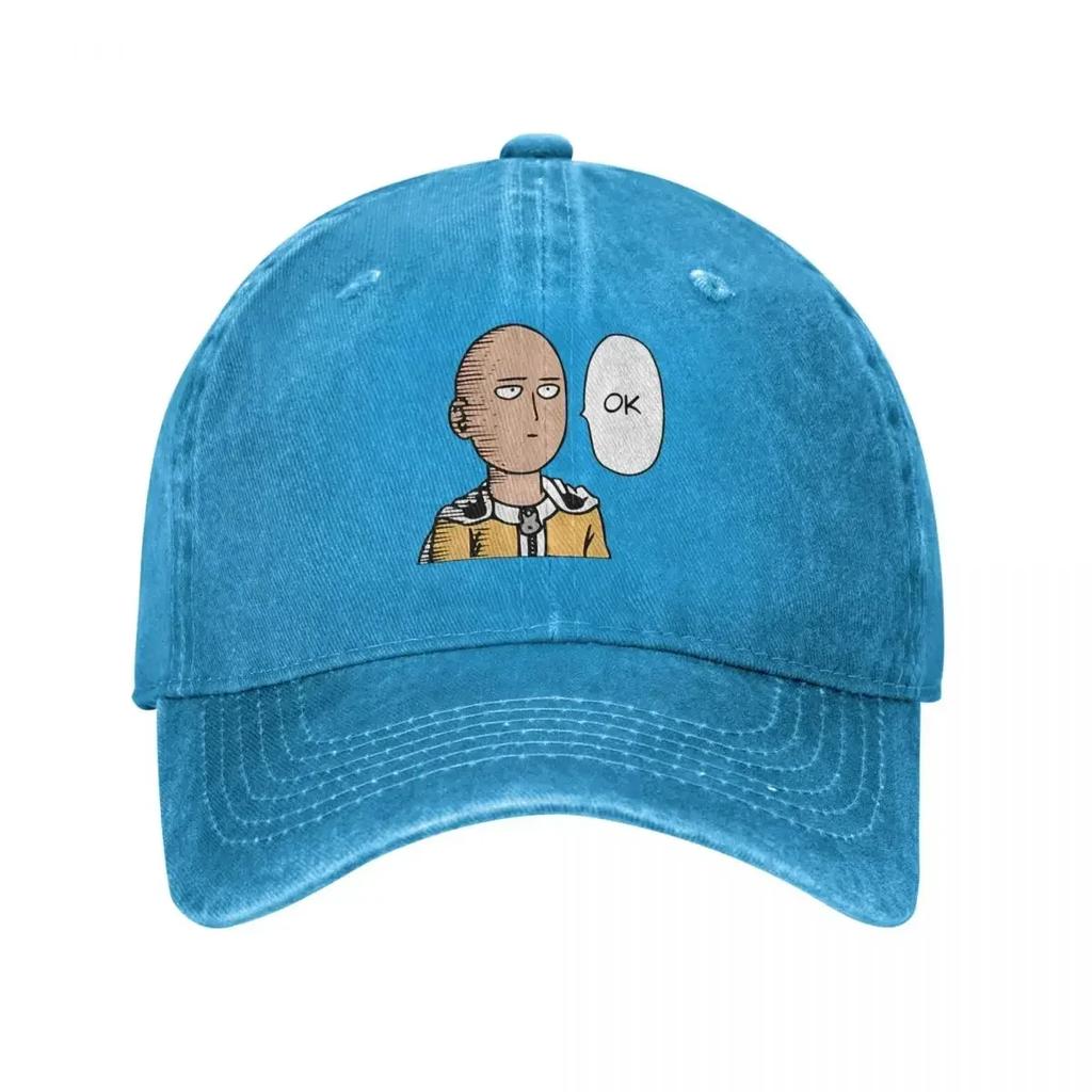 Unisex Cartoon Manga Single Hit Boy OK Cap Baseball Caps Vintage Wear Saitama Dad Hat Adjustable