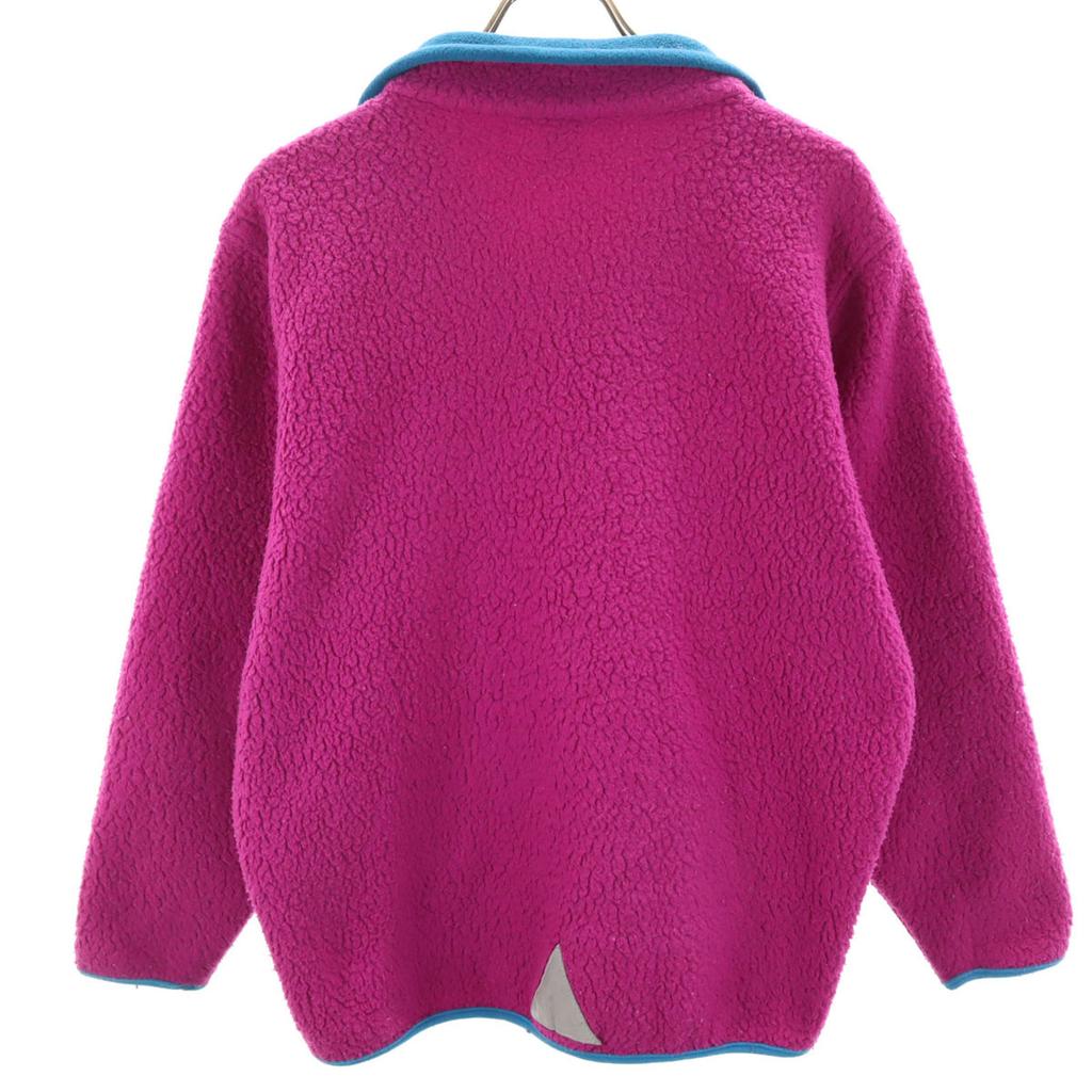 L.L.BEAN Lata 80. vintage Kurtka polarowa Czerwono-fioletowa Outdoor Dziecięca Używana