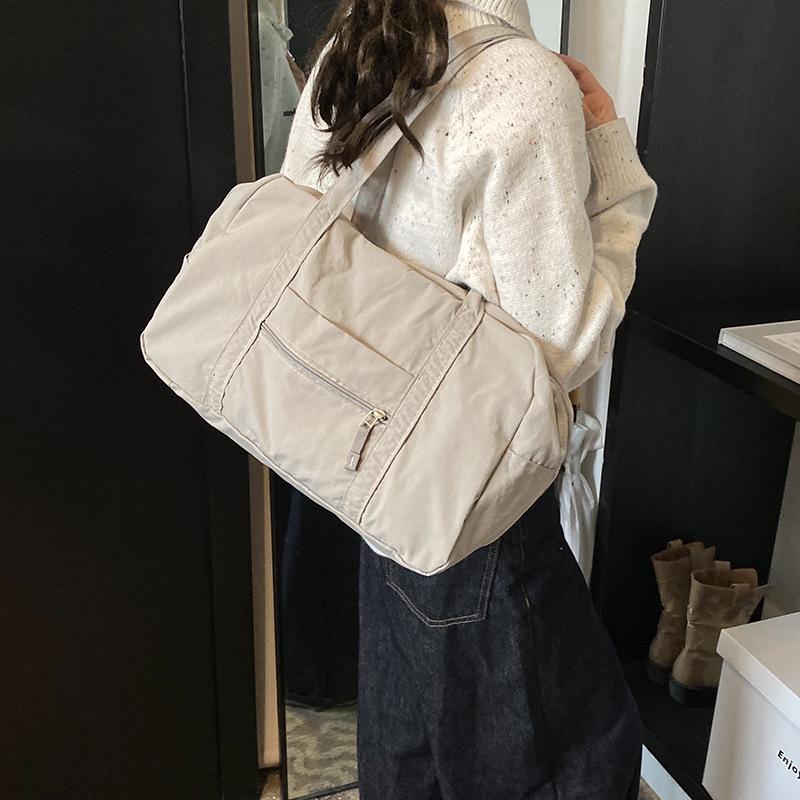 Korean Version of Nylon Cloth Bag, Light and Large-capacity Casual Portable Simple Women's Bag, Travel Shoulder Bag, Commuter Japanese Cloth Bag