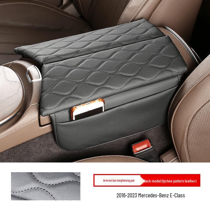 Mercedes Armrest Box Protective Pad Cover for E300, LC2600L, and GLC300L Decoration.