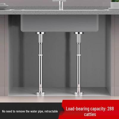 Regulowany Teleskopowy Drążek Podporowy ze Stali Nierdzewnej na Biurko lub Szafkę