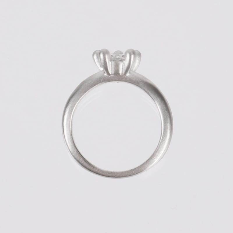 eveningbell [silver925] Waterdrop ring (silver)