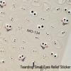 Ugly Cute Monster 3D Jelly Embossed Nail Stickers - Dopamine Nails for Women