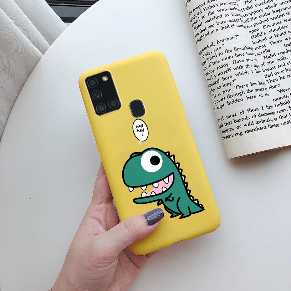 For Samsung Galaxy A21S Case Silicone Soft TPU Fundas Bumper for Samsung A21S Case A217F A 21S A21 S 6.5" phone Back Cover cases