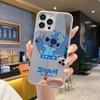 ins style Stitch mirror phone case apple 16pro fun cute makeup mirror iPhone17pm girl