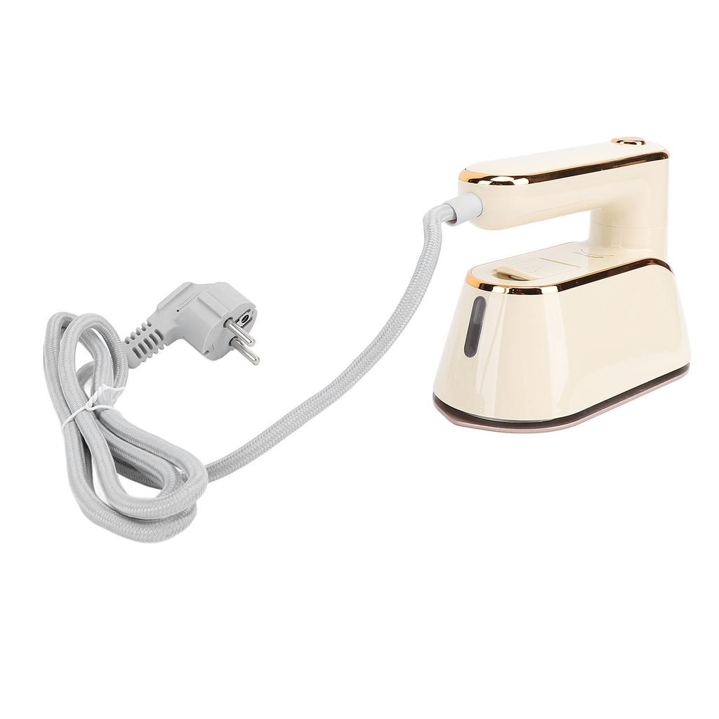 Handheld Steam Iron Beige Portable Rotatable Multifunctional 1300W Quick Preheating Drip Proof Handh