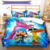 3-teiliges Pocoyo Bettwäsche-Set Bettbezug Verschluss Enthält 1 Bettbezug & 2 Kissenbezüge, Weich und Bequem für Alle Jahreszeiten.