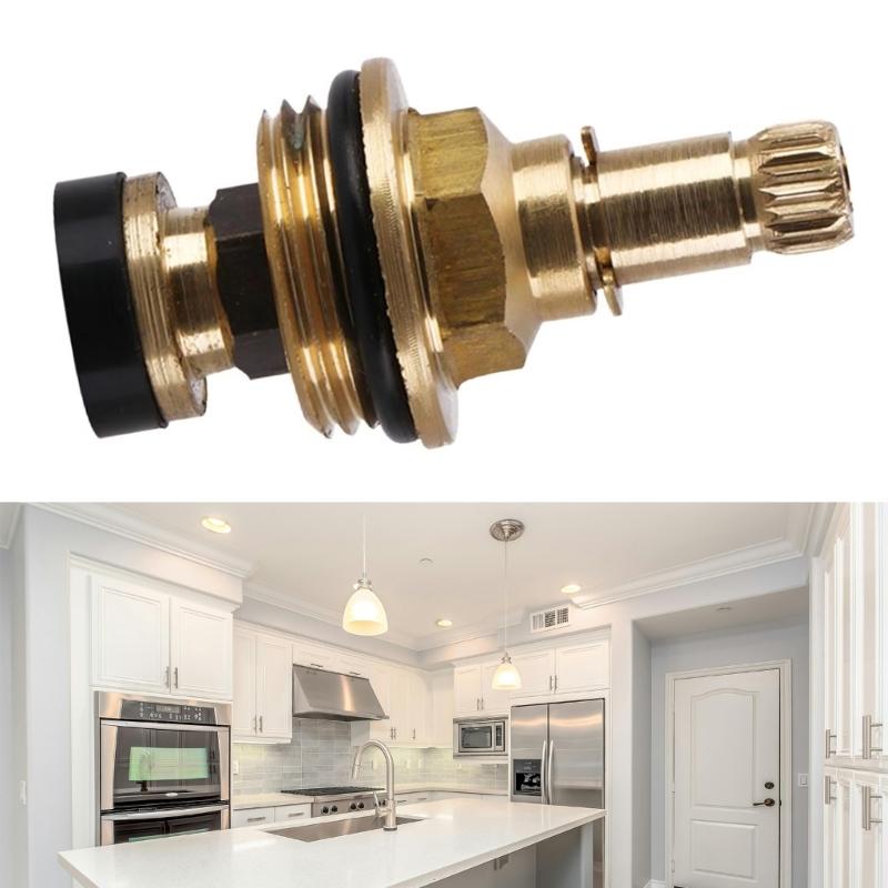 Reliable Brass Faucet Cartridge Replacement Easy To Install Brass Tap Valves Core for Drip Frees Hot & Cold Water Taps
