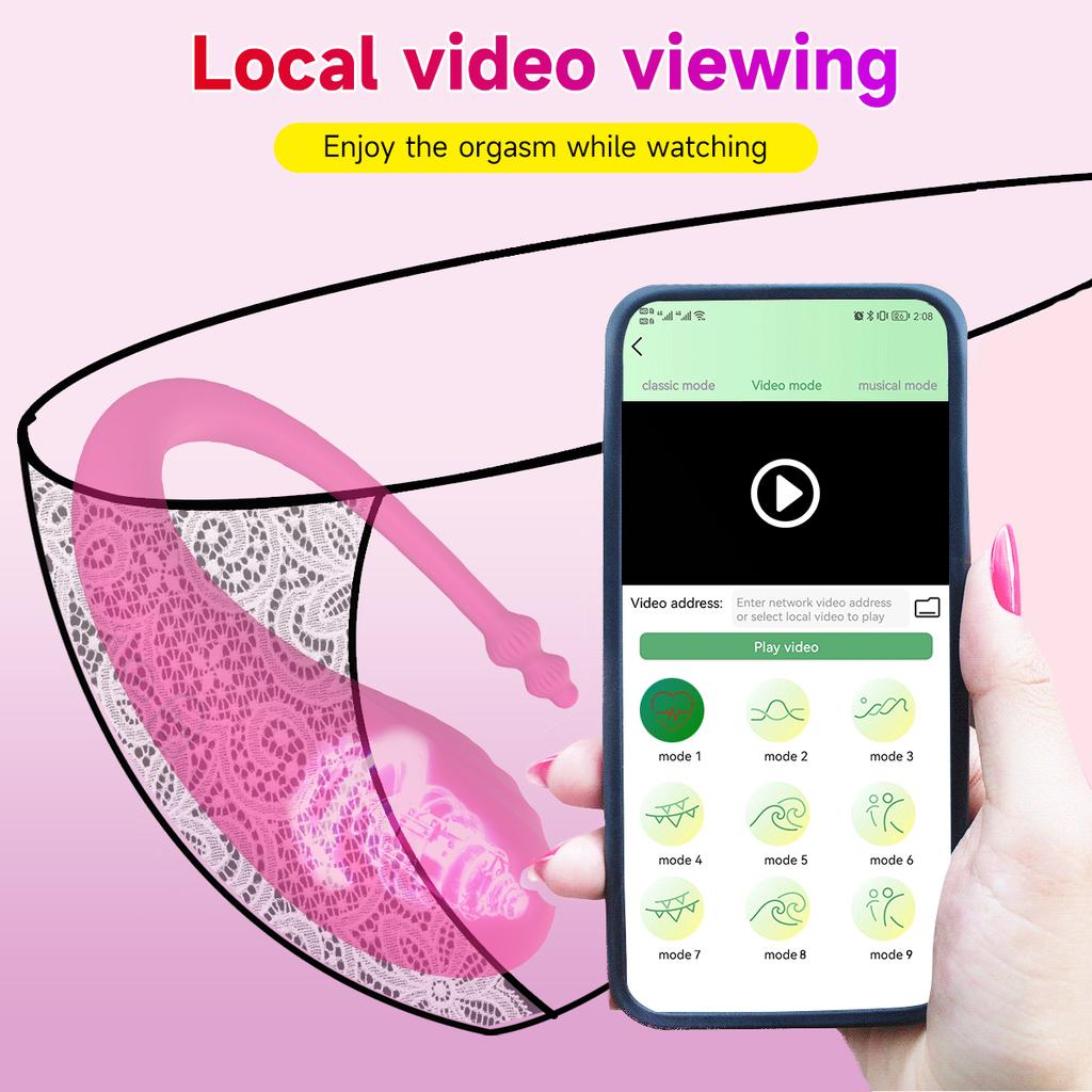 Wireless Bluetooth Control Wearable Vibrator G-Spot Vibrating Clitoris Massage Anal Stimulation Sex Toys for Women Couples