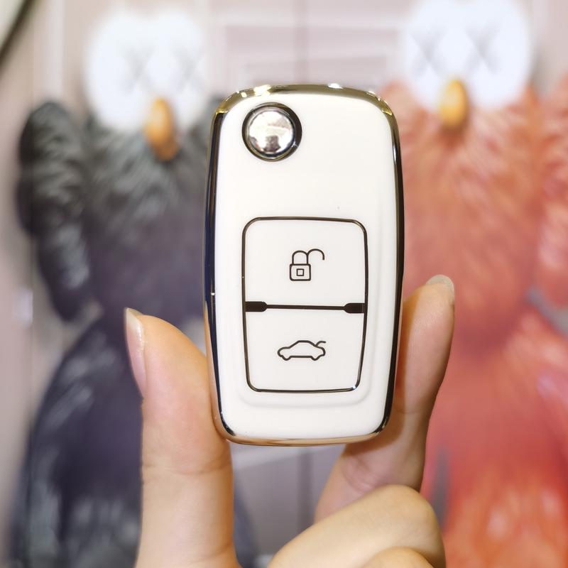 Husă Compatibilă pentru Cheie Auto Chery pentru Fengyun 2, E5, A1, A3, A5, Tiggo, Karry K50, JAC - Husă Pungă Cheie cu Cataramă