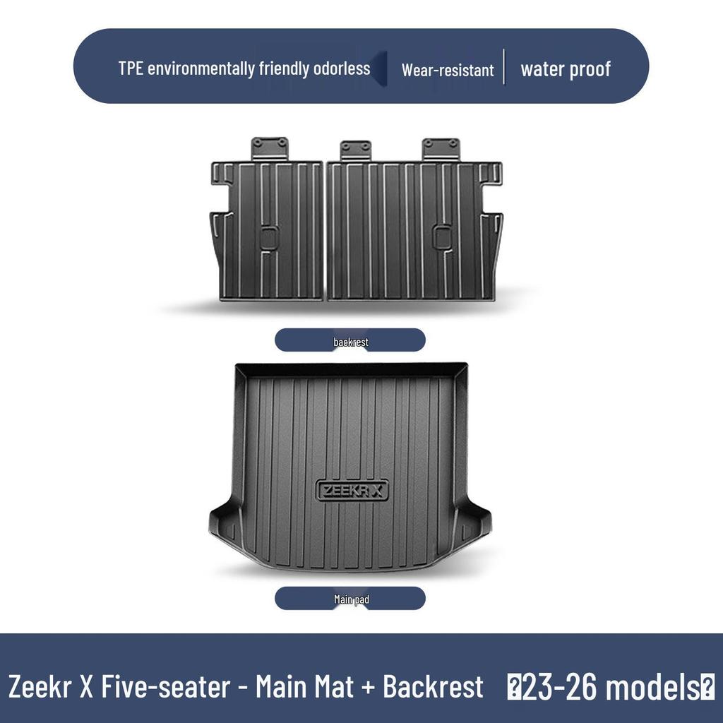 Zeekr X 2026 Model TPE Trunk Mat - Interior Accessories & Decorative Tail Box Mat