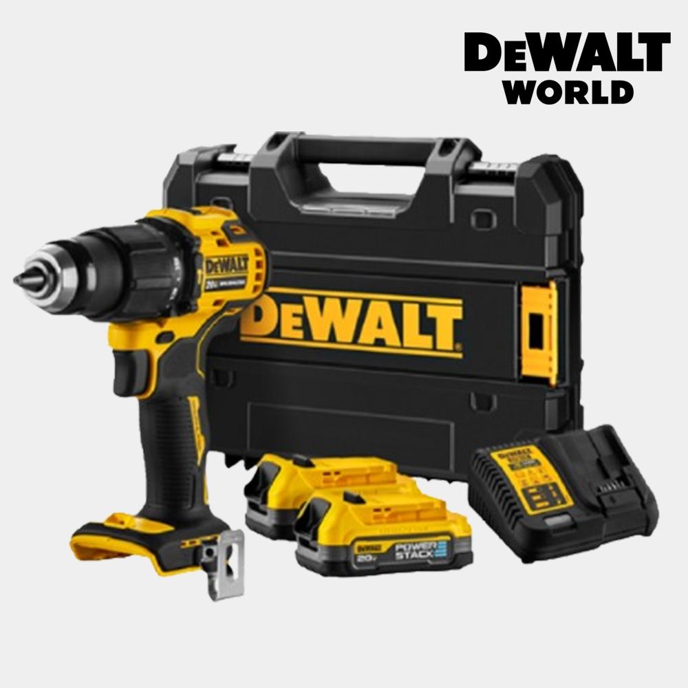 

Аккумуляторный молоток DEWALT 20 В, бесщеточный аккумулятор Powerstack DCD709E2T, 1,7 А, комплект из 2 шт.