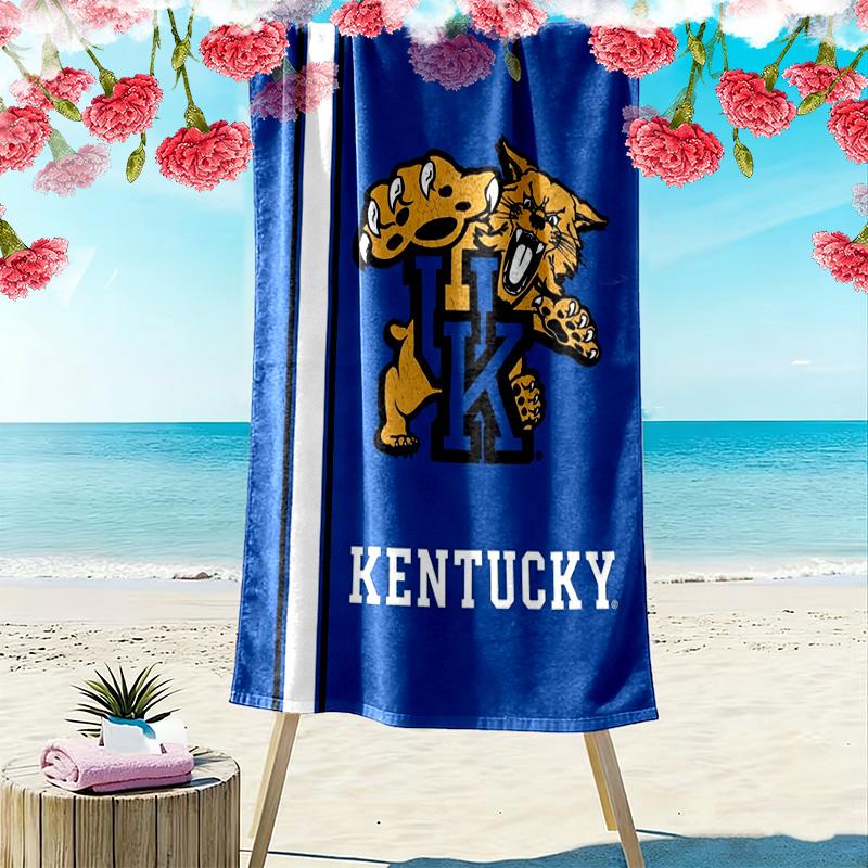 Kentucky Wildcats Druck Strandtuch, Großes Weiches Schnelltrocknendes Handtuch für Strand Camping Schwimmen